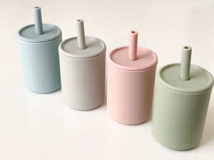 Powder Blue Silicone Sippy Cup